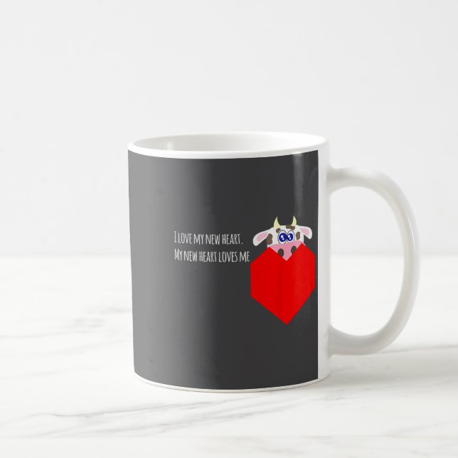 Jag älskar min nya ko klaff hjärtpatient  kaffemugg (Höger)