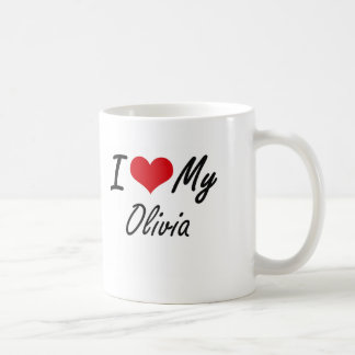Jag älskar min Olivia Kaffemugg