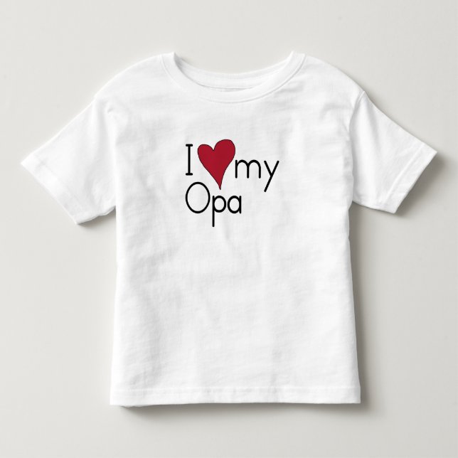 Jag älskar min Opa Tee Shirt (Framsida)