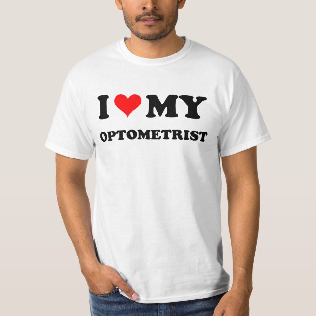 Jag älskar min optometriker tee (Framsida)