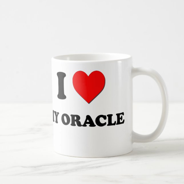 Jag älskar min Oracle Kaffemugg (Höger)