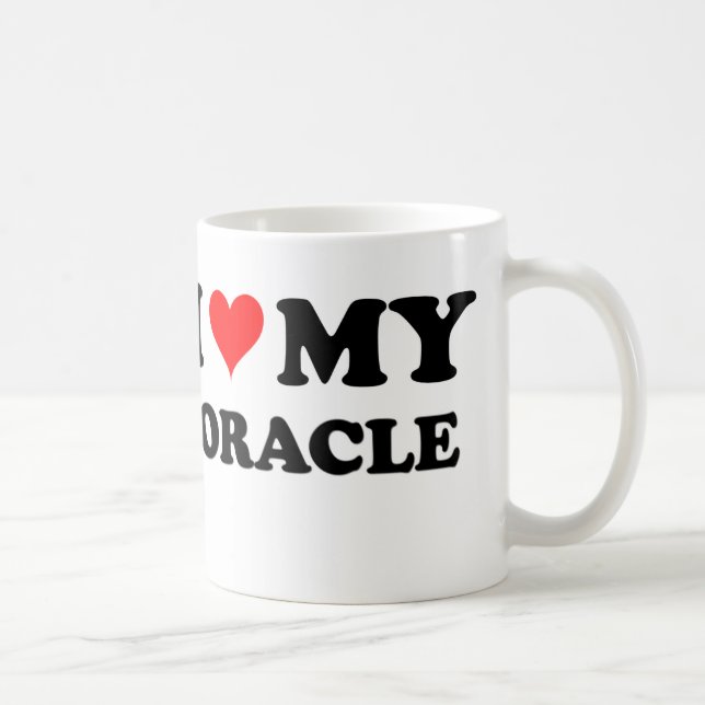 Jag älskar min Oracle Kaffemugg (Höger)