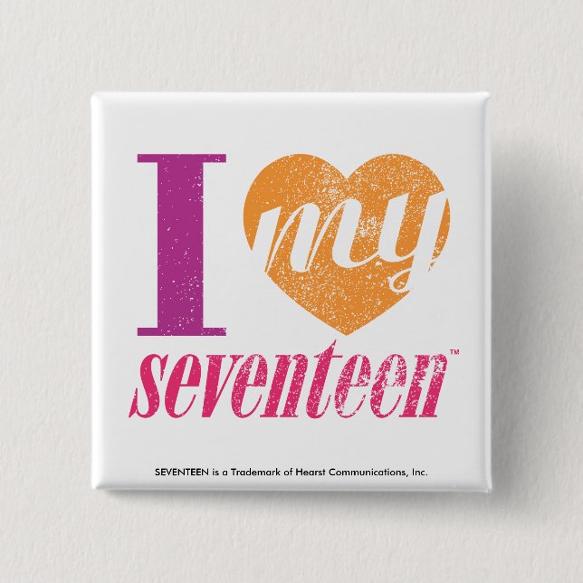 Jag älskar min orange 17 knapp (Framsida)