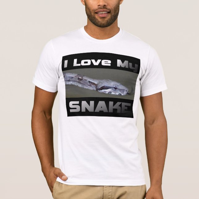 Jag älskar min orm tee (Framsida)