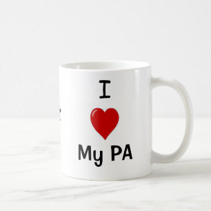 Jag älskar min PA, och min PA älskar mig! Kaffemugg