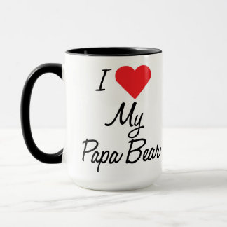 Jag älskar min papa Bear Coffee Mug Mugg