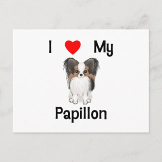 Jag älskar min Papillon (bilden) Vykort