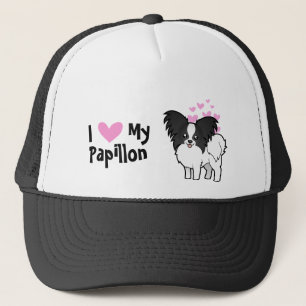 Jag älskar min Papillon Truckerkeps