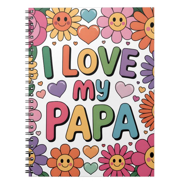Jag älskar min pappa anteckningsbok (Framsidan)