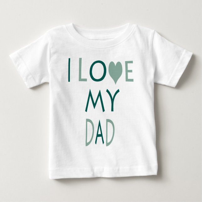 Jag älskar min pappa Baby Tee (Framsida)