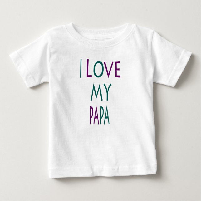 Jag älskar min pappa Baby Tee (Framsida)