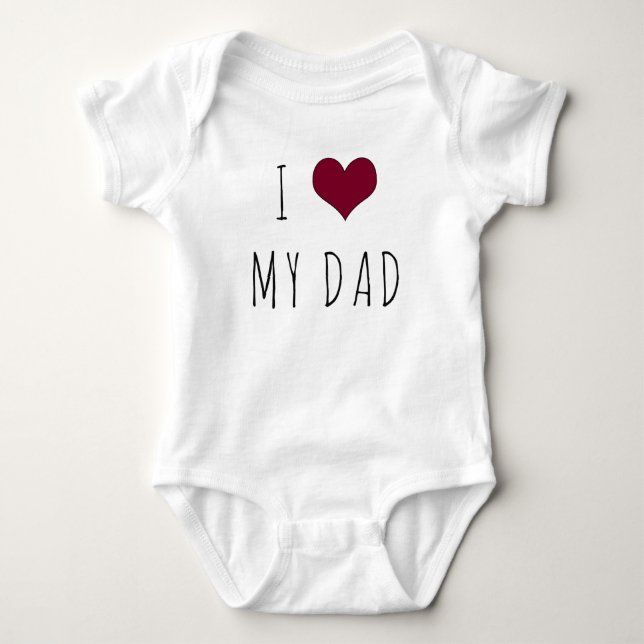 Jag älskar min Pappa Creeper Tee (Framsida)