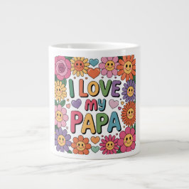 Jag älskar min pappa jumbo mugg