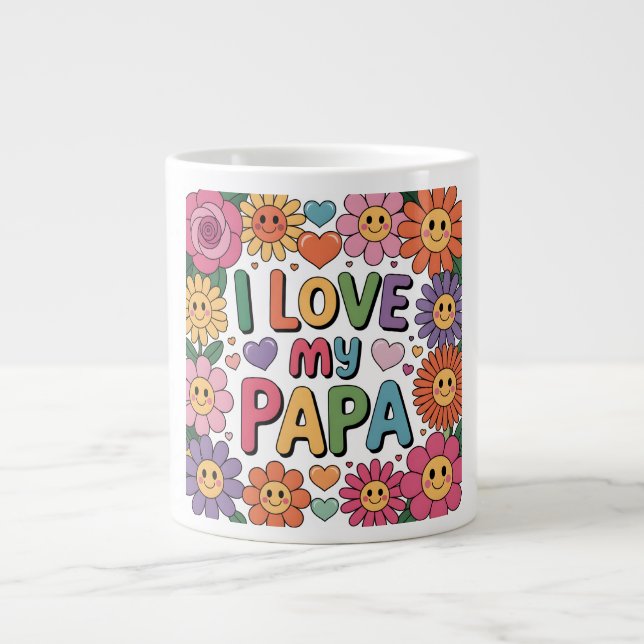 Jag älskar min pappa jumbo mugg (Framsidan)