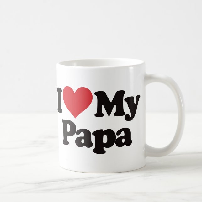 Jag älskar min pappa kaffemugg (Höger)