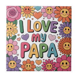 Jag älskar min pappa kakelplatta