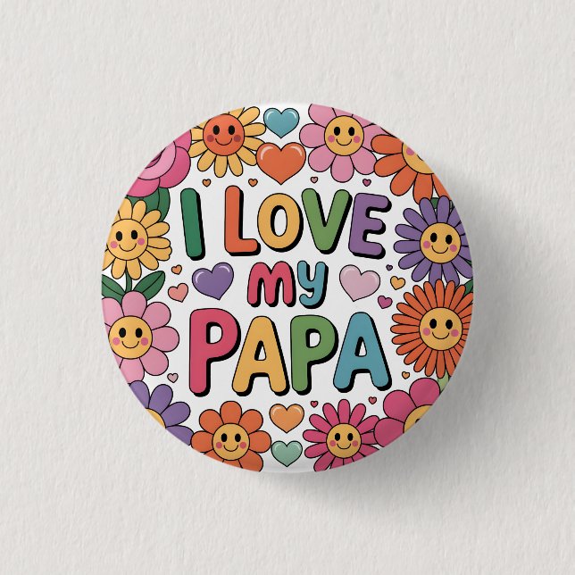 Jag älskar min pappa knapp (Framsida)