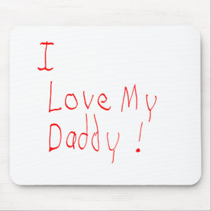 Jag älskar min pappa! Mousepad Musmatta