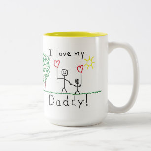 Jag älskar min pappa! Mugg
