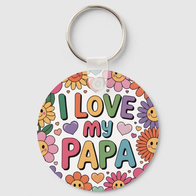 Jag älskar min pappa nyckelring (Framsida)