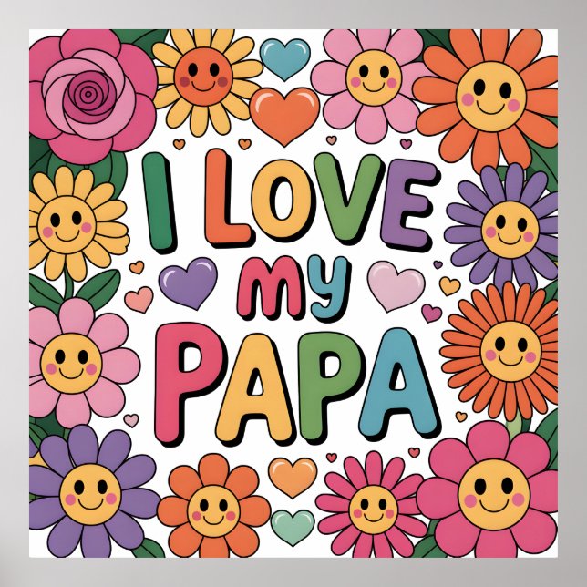 Jag älskar min pappa poster (Framsidan)
