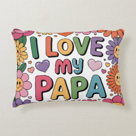 Jag älskar min pappa prydnadskudde
