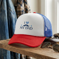 Jag älskar min pappa Rolig design med mustasch
