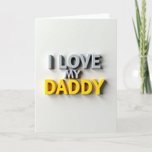 Jag älskar min pappa speciell kort