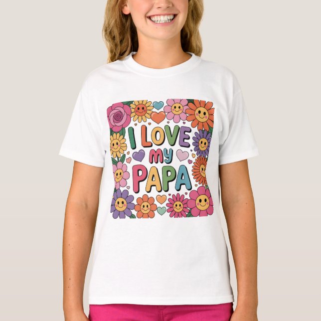 Jag älskar min pappa t shirt (Framsida)