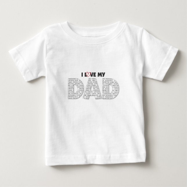 Jag älskar min pappa t shirt (Framsida)
