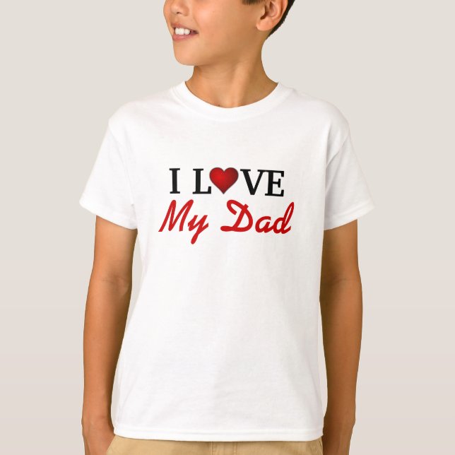 Jag älskar min pappa tee (Framsida)