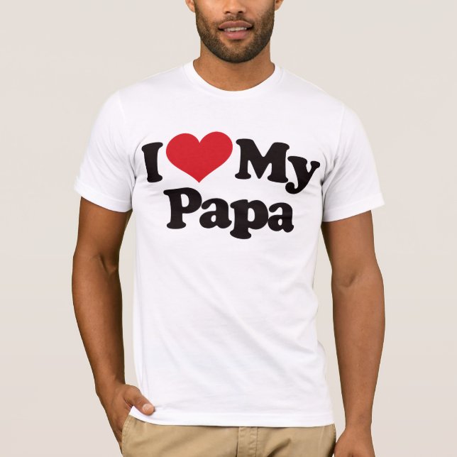 Jag älskar min pappa tee shirt (Framsida)