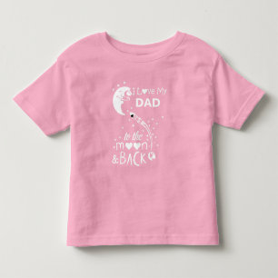 Jag älskar min pappa till månen och tillbaka t shirt