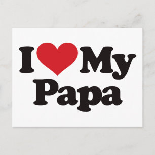 Jag älskar min pappa vykort