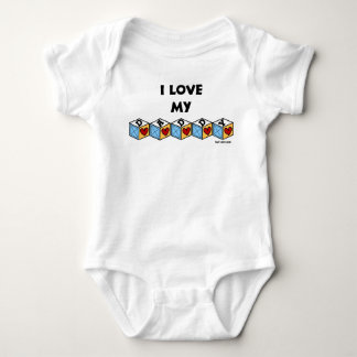 Jag älskar min pappabebis t-shirt