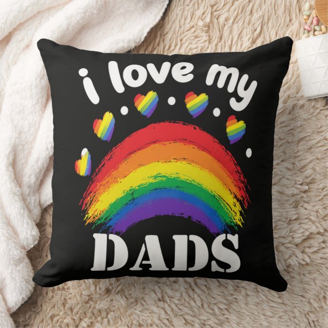Jag älskar min pappas regnbågsstolthet kudde (Filt)