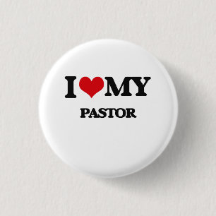 Jag älskar min pastor knapp