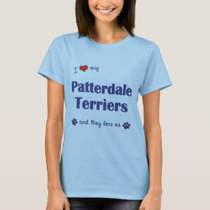Jag älskar min Patterdale Terriers (åtskilliga T Shirt