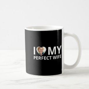 Jag älskar min perfekta fru Foto Hjärta Rolig make Kaffemugg