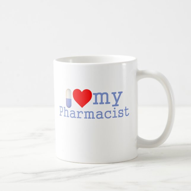 Jag älskar min Pharmacistkaffemugg Kaffemugg (Höger)