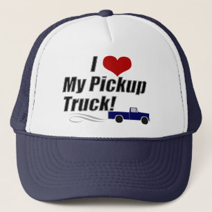 Jag älskar min pickupa lastbil, truckerkeps
