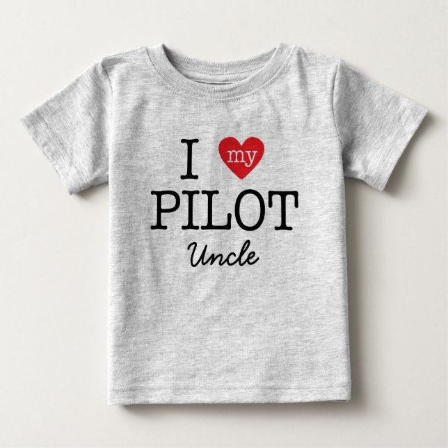 Jag älskar min pilot- Uncle Tee Shirt (Framsida)