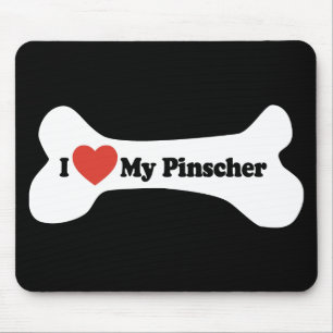Jag älskar min Pinscher - hundben Musmatta