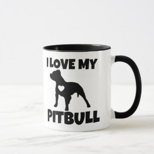 Jag älskar min Pitbull mugg