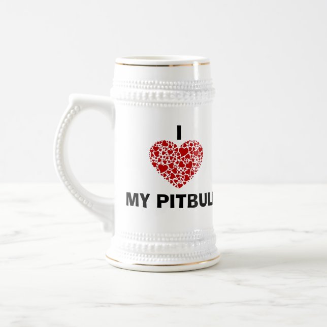 jag ÄLSKAR MIN PITBULL STEIN Sejdel (Vänster)