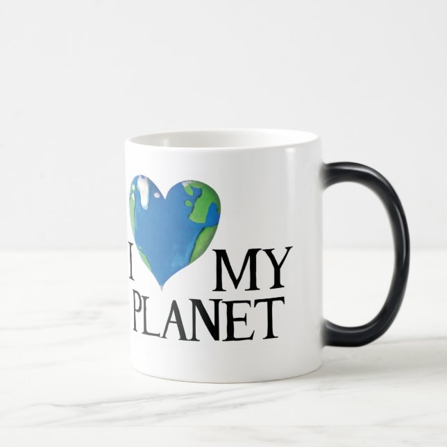 Jag älskar min planetmugg magisk mugg (Höger)