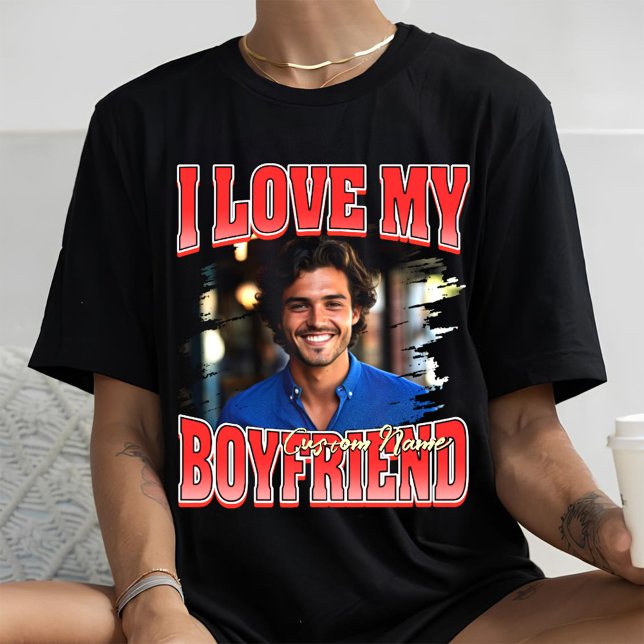 Jag älskar min pojkvän bootleg Alla hjärtans dag r T Shirt (Skapare uppladdad)