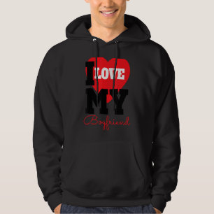 Jag älskar min pojkvän för din man och din pojkvän hoodie