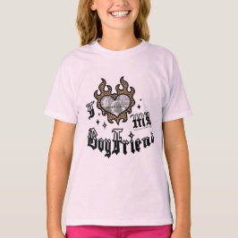 Jag älskar min pojkvän - Gepard - DingusDesign T Shirt