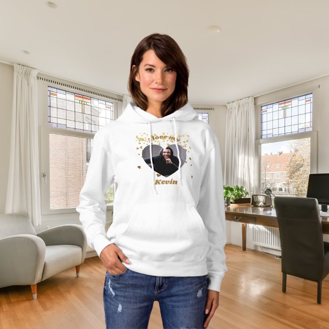 Jag älskar min pojkvän hjärta foto namn t shirt (Skapare uppladdad)
